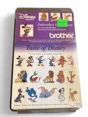 Brother Disney 'Taste of Disney' Embroidery card- Purple